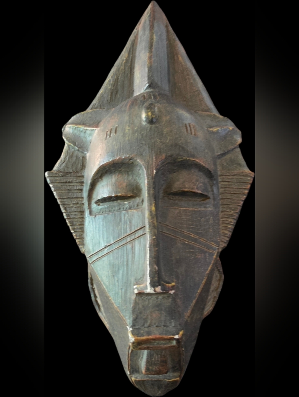 The Kinder Collection Tribal Mask Box 12x6 Inch